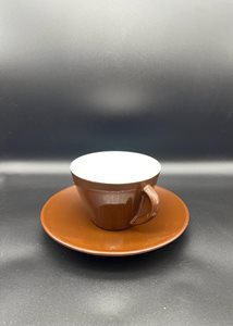 ספל קפה חום-עם/בלי תחתית