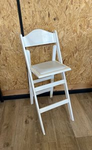 כסא בר לבן מתקפל