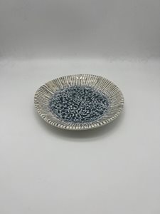 צלוחית קבלת פנים איריס כחול קוטר 13