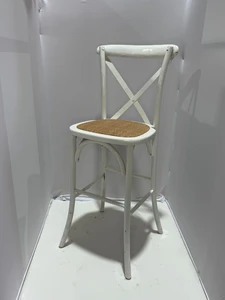 כסא בר קרוס לבן