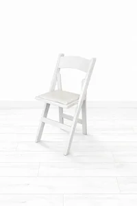 כסא בר לבן מתקפל