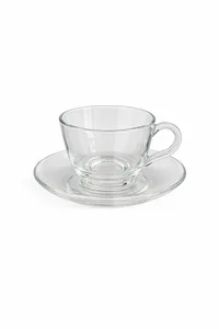 ספל קפה זכוכית כולל/ללא תחתית