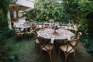 שולחן עגול חשוף 1.40