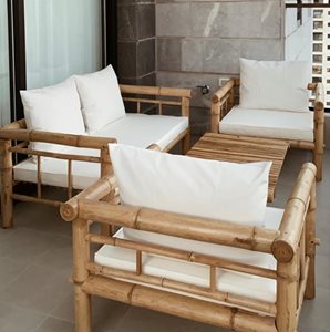 פינת במבוק -קומפלט 1 זוג+2 יחיד+1 שולחן