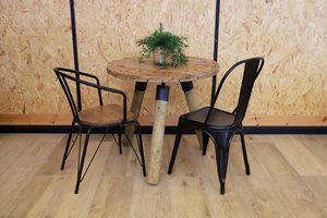 שולחן בית קפה תוף קוטר 0.80