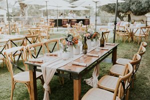 שולחן עץ משולב מתכת 2/90