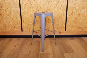 כסא בר דורתי כסוף ללא משענת